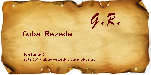 Guba Rezeda névjegykártya